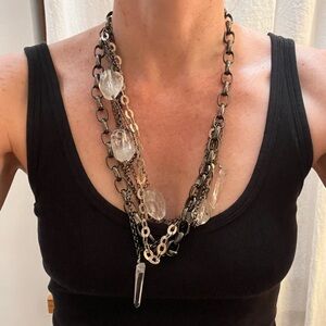 Chunky Mixed-Media Necklace